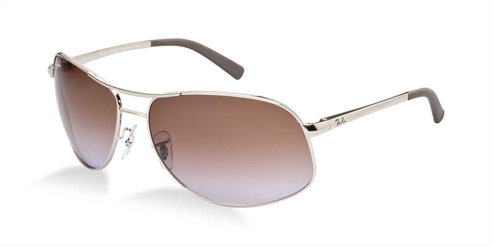 Ray-Ban Men's, Women Rb3387 64 Silver/Purple Sunglasses 64mm, 64